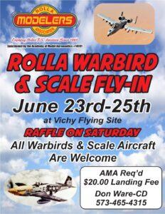 Rolla Warbird and Scale Fly-In    23-25June @ Vichy Flying Field - Rolla